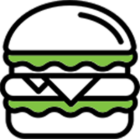 하루 버거 판매량 아이콘